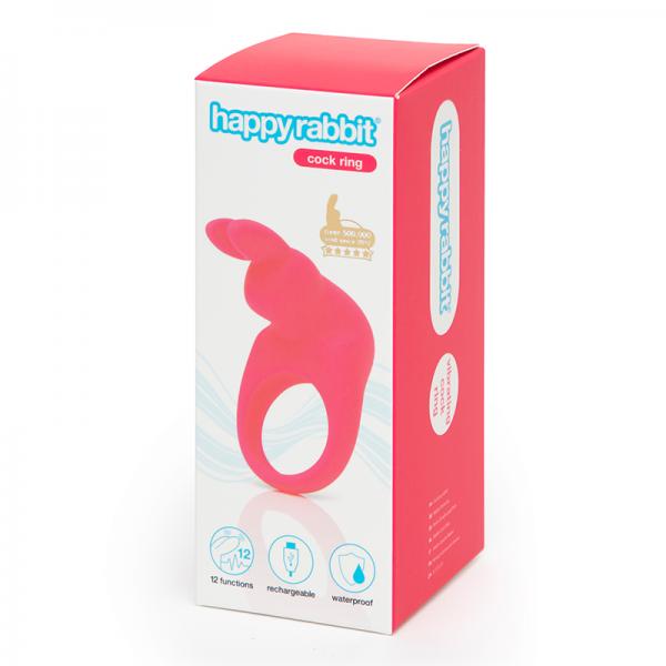 Happy Rabbit Rechargeable Cock Ring Pink